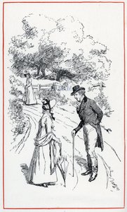 Kuvitus Jane Austenin "Emmalle" (kuva) tekijältä Hugh Thomson
