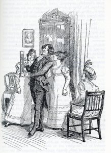 Kuvitus Jane Austenin "Emmalle" (kuva) tekijältä Hugh Thomson