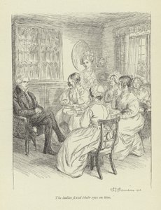 George Eliotin Janetsin katumuksen kuvitus. tekijältä Hugh Thomson