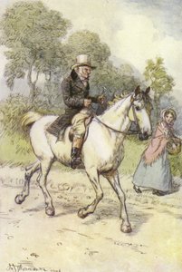George Eliotin Janetsin katumuksen kuvitus. tekijältä Hugh Thomson
