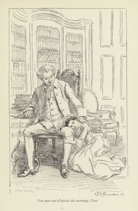 Kuvitus George Eliotin teokseen Mr Gilfils Love Story (George Eliot). tekijältä Hugh Thomson
