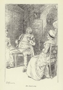 Kuvitus George Eliotin teokseen Mr Gilfils Love Story (George Eliot) tekijältä Hugh Thomson