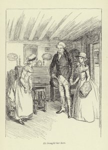 Kuvitus George Eliotin teokseen Mr Gilfils Love Story (George Eliot) tekijältä Hugh Thomson