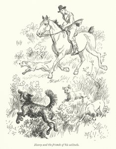 Kuvitus Northanger Abbeylle, kirjoittanut Jane Austen (litho) tekijältä Hugh Thomson