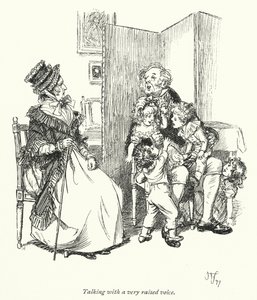 Jane Austenin kuvitus suostutteluun (litho) tekijältä Hugh Thomson