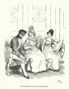 Jane Austenin kuvitus suostutteluun (litho)