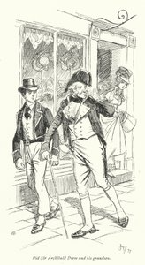 Jane Austenin kuvitus suostutteluun (litho) tekijältä Hugh Thomson