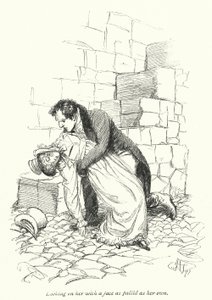 Jane Austenin kuvitus suostutteluun (litho) tekijältä Hugh Thomson