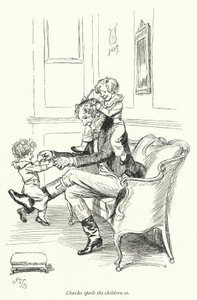 Jane Austenin kuvitus suostutteluun (litho) tekijältä Hugh Thomson