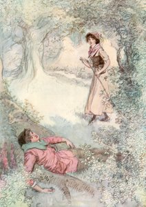 Kuvitus Shakespearesille kuten pidät tekijältä Hugh Thomson