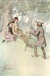 Kuvitus Shakespearesille kuten pidät tekijältä Hugh Thomson