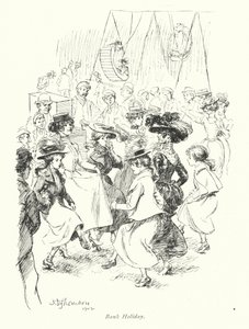 Lontoo: Bank Holiday (värillinen litografia) tekijältä Hugh Thomson