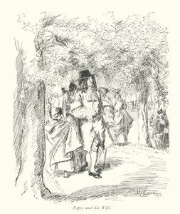 Lontoo: Pepys and his Wife (värilitra). tekijältä Hugh Thomson