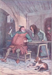 Marry on sen lyhyt ja pitkä , esimerkki Windsorin iloisista vaimoista , 1910 tekijältä Hugh Thomson