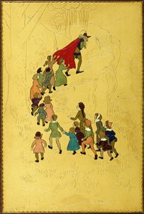 Yläkansi, jossa kuva Piperistä ja sen jälkeen lapsista, 1893 tekijältä Hugh Thomson