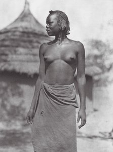Afrikka: Eliri-tyttö (s/w-kuva)
