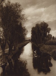 Meksiko: Canal Viga (s/w-kuva) tekijältä Hugo Brehme