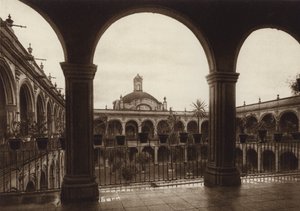 Meksiko: Capital Mejico, Colegio de las Vizcainas (s/w-kuva). tekijältä Hugo Brehme