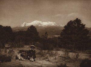 Meksiko: Iztaccihuatl (s/w-kuva) tekijältä Hugo Brehme