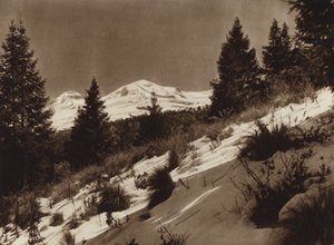 Meksiko: Iztacihuatl (s/w-kuva) tekijältä Hugo Brehme