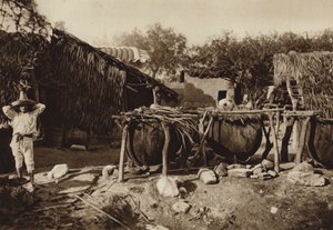 Meksiko: Mezcal, Destilleria de aguardiente (s/w-kuva). tekijältä Hugo Brehme