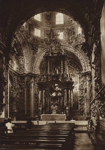 Meksiko: Puebla, San Domingon kirkon kappeli (s/w-kuva). tekijältä Hugo Brehme