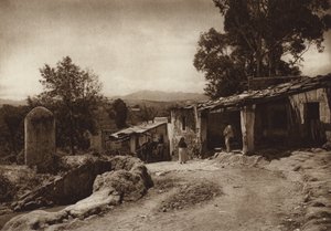 Meksiko: San Esteban, pääkaupungin Mejicon laitamilla (s/w-kuva). tekijältä Hugo Brehme