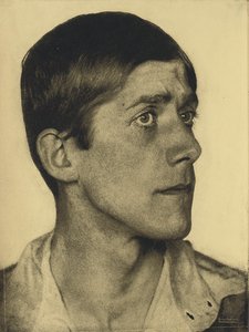 Oskar Kokoschkan muotokuva, 1920.