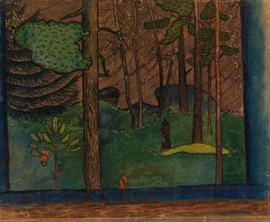 Syksy metsässä tekijältä Hugo Simberg