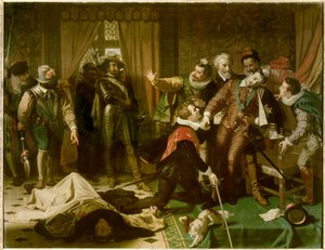 Katolisen liigan dominikaaninen uskonnollinen kannattaja Jacques Clement (1567-1589) murhasi Henrik III:n (1551-1589) 1. elokuuta