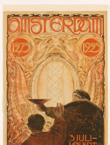 Näyttelyn juliste Amsterdam 1275-1925 Amsterdam 1275 1925 (otsikko esineessä)