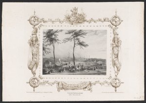 Huvipuisto ja muu huvi, 1836 Suosittua viihdettä Sterrenboschissa / 17. kesäkuuta 1836 (otsikko esineessä) Lautaset Utrechtsche Hogeschoolin toisen satavuotisjuhlan kunniaksi, 1836 (sarjan nimi)