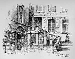 Brewers Hallin sisäpiha, 1890