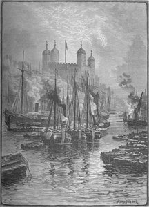 Näkymä Towerista London Bridgeltä, 1890