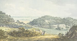 Panoraamanäkymä "jälkeenpäin", Antony Housen punaisesta kirjasta, noin 1812. tekijältä Humphry Repton