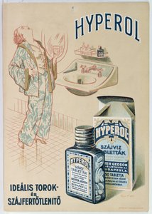 Hyperol-suuvesitabletin mainos, 1930