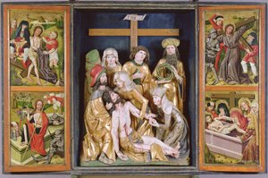 Passion Altar, Janosret, 1480-90 (maalattu ja kullattu puu)