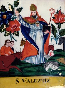 St. Valentine (maalattu lasi) tekijältä Hungarian School
