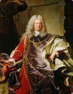 Barokki: Muotokuva Philippe Louisista, Sinzendorfin kreivistä Neubourg - Muotokuva kreivi Philipp Ludwig Wenzel von Sinzendorfista (1671-1742), kirjoittanut Rigaud, Hyacinthe Francois Honore (1659-1743) tekijältä Hyacinthe Francois Rigaud