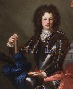Yksityiskohta Henry Bentinckin, myöhemmin Portlandin ensimmäisen herttuan muotokuvasta, 1699 tekijältä Hyacinthe Francois Rigaud