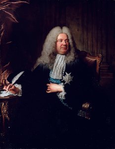 Herbaultin markiisin Charles-Gaspard Dodunin muotokuva tekijältä Hyacinthe Francois Rigaud