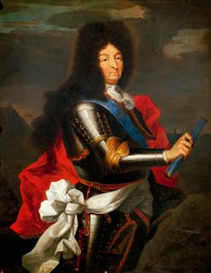 Ranskan Ludvig XIV:n muotokuva (öljy kankaalle) tekijältä Hyacinthe Francois Rigaud