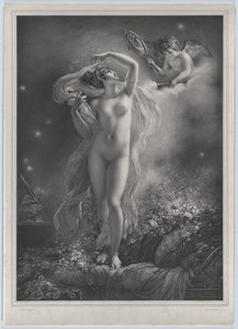 Danae, 1824. tekijältä Hyacinthe Louis Victor Jean Baptiste Aubry