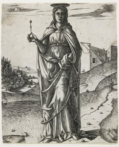 Saint Lucy, n. 1510 (kaiverrus) tekijältä I.I.C.A. Master