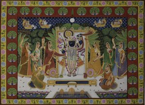 Krishnaa palvovat gopit