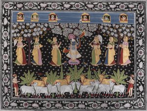 Krishna, gopit ja lehmät