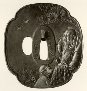 Vanha pariskunta Takasago, 1800-1820, 1910. tekijältä Ichijosai Hirotoshi