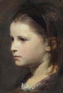 Nuoren tytön pää tekijältä Ignace Henri Jean Fantin Latour