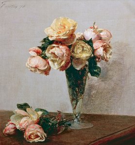 Ruusu tekijältä Ignace Henri Jean Fantin Latour