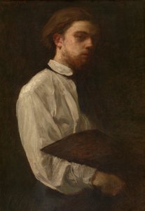 Omakuva (öljy kankaalle) tekijältä Ignace Henri Jean Fantin Latour